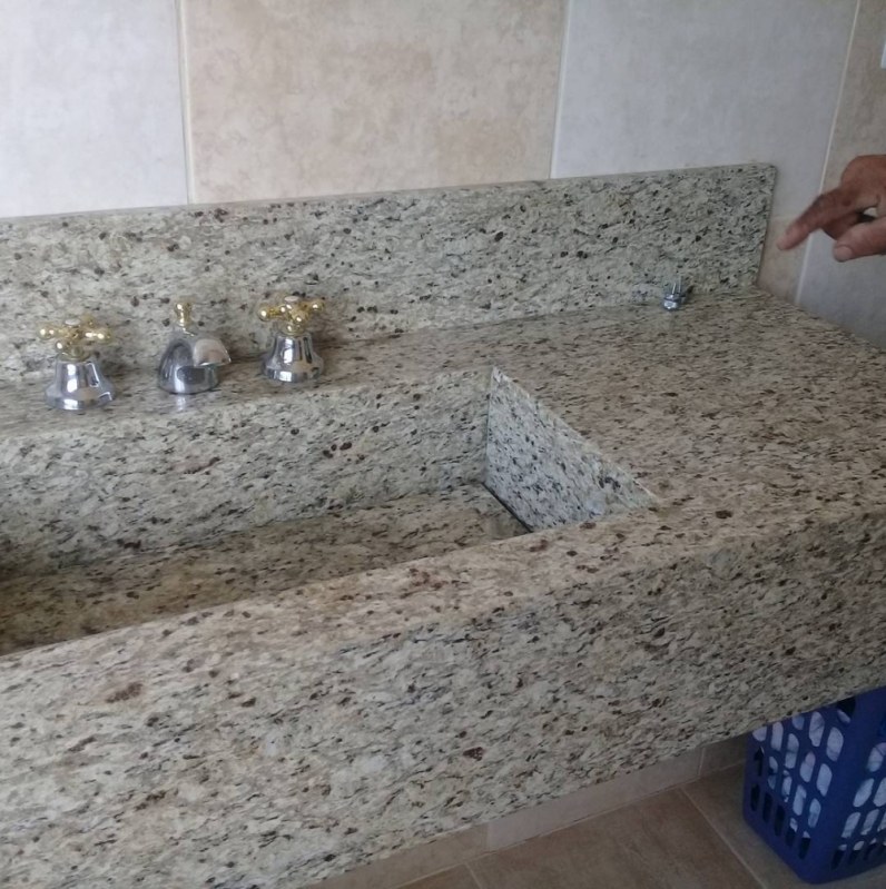 Cuba Esculpida de Granito Itaim Paulista - Cuba Esculpida de Porcelanato