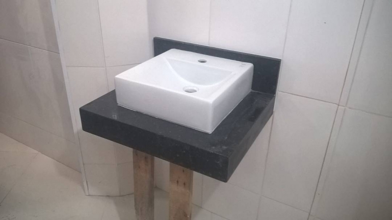 Onde Encontrar Balcão Granito Lavabo Belém - Balcão Granito Banheiro Pequeno