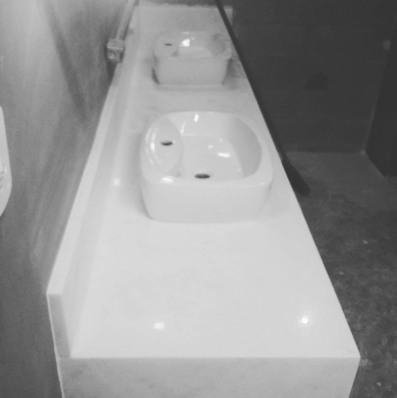 Tampo de Pia Banheiro Conjunto Residencial Butantã - Tampo de Pia de Granito