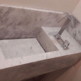 encomenda de bancada de mármore banheiro Vila Sônia